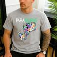 Dino Para Professional Teacher Collection T-Rex Dinosaur Paraeducator Assistant Teacher Men's Casual T-Shirt Sport Grey Dino Para Professional Teacher Collection T-Rex Dinosaur Paraeducator Assistant Teacher Men's Casual T-Shirt Sport Grey
