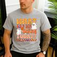 What Are We Doing Today Halloween PE Spooky Teacher Men's Casual T-Shirt Sport Grey