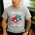 Drama Teacher For Theatre And Performing Arts Men's Casual T-Shirt Sport Grey