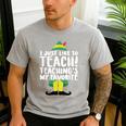 Duble2t I Just Like To Teach Teachings My Favorite Elf Teacher -Adults & -Kids Red Short Sleeve Men's Casual T-Shirt Sport Grey Duble2t I Just Like To Teach Teachings My Favorite Elf Teacher -Adults & -Kids Red Short Sleeve Men's Casual T-Shirt Sport Grey