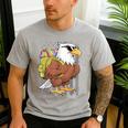 Eagle First Day Of School Teacher Back To School Eagle Men's Casual T-Shirt Sport Grey Eagle First Day Of School Teacher Back To School Eagle Men's Casual T-Shirt Sport Grey
