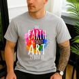 Earth Without Art Is Just Eh Painting Artist Pun Art Teacher Men's Casual T-Shirt Sport Grey Earth Without Art Is Just Eh Painting Artist Pun Art Teacher Men's Casual T-Shirt Sport Grey
