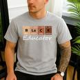 Educator Science Teacher Melanin Educator Science Men's Casual T-Shirt Sport Grey Educator Science Teacher Melanin Educator Science Men's Casual T-Shirt Sport Grey