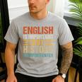 English Is Important But History Is Importanter Teachers Men Women Girls Kids Men's Casual T-Shirt Sport Grey