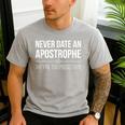 English Teacher Grammar Pun Shirt Men's Casual T-Shirt Sport Grey English Teacher Grammar Pun Shirt Men's Casual T-Shirt Sport Grey
