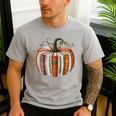 Fall Book Pumpkin Retro Reading Halloween Teacher Librarian Men's Casual T-Shirt Sport Grey Fall Book Pumpkin Retro Reading Halloween Teacher Librarian Men's Casual T-Shirt Sport Grey