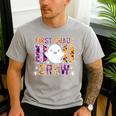 First Grade Boo Crew Teacher Student Halloween Costume Men's Casual T-Shirt Sport Grey First Grade Boo Crew Teacher Student Halloween Costume Men's Casual T-Shirt Sport Grey