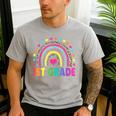 First Grade Rainbow Girls Boys Teacher Team 1st Grade Squad Men's Casual T-Shirt Sport Grey First Grade Rainbow Girls Boys Teacher Team 1st Grade Squad Men's Casual T-Shirt Sport Grey