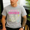Full Heart Daycare Provider Nanny Au Pair Pre-K Teacher Men's Casual T-Shirt Sport Grey