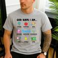 God Says Im Teacher Christian Back To School Religious Men's Casual T-Shirt Sport Grey God Says Im Teacher Christian Back To School Religious Men's Casual T-Shirt Sport Grey