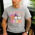 Groovy Kindergarten Boo Crew Kinder Halloween Teacher Kids Men's Casual T-Shirt Sport Grey Groovy Kindergarten Boo Crew Kinder Halloween Teacher Kids Men's Casual T-Shirt Sport Grey