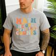 Groovy Math Is The Only Subject That Counts Math Teacher For Men Women Girls Kids Men's Casual T-Shirt Sport Grey