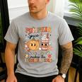 Groovy Pumpkin Spice Makes Teacher Nice Fall Thanksgiving Men's Casual T-Shirt Sport Grey Groovy Pumpkin Spice Makes Teacher Nice Fall Thanksgiving Men's Casual T-Shirt Sport Grey