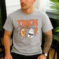 Halloween Medical Lab Science Microbiology Scientist Teacher Men Women Men's Casual T-Shirt Sport Grey Halloween Medical Lab Science Microbiology Scientist Teacher Men Women Men's Casual T-Shirt Sport Grey