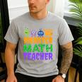 Halloween Monster Math Teacher Men Women Men's Casual T-Shirt Sport Grey Halloween Monster Math Teacher Men Women Men's Casual T-Shirt Sport Grey
