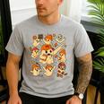 Halloween PE Teacher Costume Ghost Physical Education Men's Casual T-Shirt Sport Grey