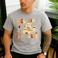 Halloween SLP Sped Teacher Groovy Inclusion Isn't Scary Men's Casual T-Shirt Sport Grey