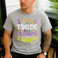 Halloween Teacher Will Trade Students For Candy Women Men Men's Casual T-Shirt Sport Grey Halloween Teacher Will Trade Students For Candy Women Men Men's Casual T-Shirt Sport Grey