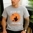 Halloween Teacher Witch Lets Eat Kids Punctuation Men's Casual T-Shirt Sport Grey Halloween Teacher Witch Lets Eat Kids Punctuation Men's Casual T-Shirt Sport Grey