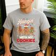 Hangin With My Cookies Gingerbread Man Xmas Teacher Men's Casual T-Shirt Sport Grey Hangin With My Cookies Gingerbread Man Xmas Teacher Men's Casual T-Shirt Sport Grey