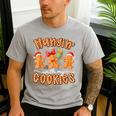Hangin With My Cookies Gingerbread Men Women Xmas Teacher Men's Casual T-Shirt Sport Grey