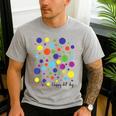 Happy Dot Day 2025 Polka Dot Boys Girls Kids Teacher Dot Day Men's Casual T-Shirt Sport Grey Happy Dot Day 2025 Polka Dot Boys Girls Kids Teacher Dot Day Men's Casual T-Shirt Sport Grey