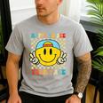 Happy To See Your Face Hippie Smile Back To School Teachers Men's Casual T-Shirt Sport Grey