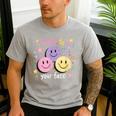 Happy To See Your Face Smile Face Teacher Back To School Men's Casual T-Shirt Sport Grey Happy To See Your Face Smile Face Teacher Back To School Men's Casual T-Shirt Sport Grey