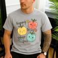 Happy To See Your Face Teacher Apple Men's Casual T-Shirt Sport Grey Happy To See Your Face Teacher Apple Men's Casual T-Shirt Sport Grey