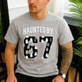 Haunted By 6 7 67 Six Seven Halloween Teacher Mom Men's Casual T-Shirt Sport Grey Haunted By 6 7 67 Six Seven Halloween Teacher Mom Men's Casual T-Shirt Sport Grey