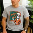 Haunted By 6-7 Six Seven 67 Math Teacher Halloween Skeleton Men's Casual T-Shirt Sport Grey