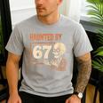 Haunted By 67 Halloween 67 Meme Six Seven Teacher Men's Casual T-Shirt Sport Grey Haunted By 67 Halloween 67 Meme Six Seven Teacher Men's Casual T-Shirt Sport Grey