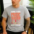 Having a Weird Music Teacher Builds Character Music Teacher Men's Casual T-Shirt Sport Grey Having a Weird Music Teacher Builds Character Music Teacher Men's Casual T-Shirt Sport Grey