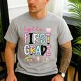 Hello First Grade Teacher Coquette Pencil Bow Back To School Men's Casual T-Shirt Sport Grey Hello First Grade Teacher Coquette Pencil Bow Back To School Men's Casual T-Shirt Sport Grey