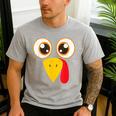 Hilarious Turkey Halloween Thanksgiving Teacher Nurse Men's Casual T-Shirt Sport Grey Hilarious Turkey Halloween Thanksgiving Teacher Nurse Men's Casual T-Shirt Sport Grey