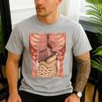 Human Muscles Organs Scary Anatomy Teacher Halloween Costume Men's Casual T-Shirt Sport Grey Human Muscles Organs Scary Anatomy Teacher Halloween Costume Men's Casual T-Shirt Sport Grey