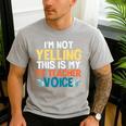 I'm Not Yelling This Is My PE Teacher Voice Men's Casual T-Shirt Sport Grey I'm Not Yelling This Is My PE Teacher Voice Men's Casual T-Shirt Sport Grey