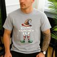 I'm The Science Teacher Elf Family Matching Group Christmas Men's Casual T-Shirt Sport Grey