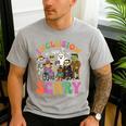Inclusion Isnt Scary Halloween Skeleton Ghost Sped Teacher Men's Casual T-Shirt Sport Grey Inclusion Isnt Scary Halloween Skeleton Ghost Sped Teacher Men's Casual T-Shirt Sport Grey