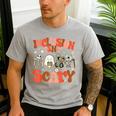 Inclusion Isn't Scary SLP Sped Teacher Halloween Men's Casual T-Shirt Sport Grey Inclusion Isn't Scary SLP Sped Teacher Halloween Men's Casual T-Shirt Sport Grey