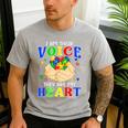 I Am Their Voice They Are My Heart Autism Awareness Teacher Men's Casual T-Shirt Sport Grey I Am Their Voice They Are My Heart Autism Awareness Teacher Men's Casual T-Shirt Sport Grey