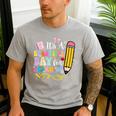 It's Beautiful Day For Learning Teacher Students Girls Boys Men's Casual T-Shirt Sport Grey