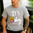 It's Fry Day Teacher Life Men's Casual T-Shirt Sport Grey It's Fry Day Teacher Life Men's Casual T-Shirt Sport Grey