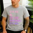 It's Me Hi I'm The TEACHER It's Me Teacher Educator Men's Casual T-Shirt Sport Grey