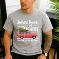 Jolliest Bunch Of Teachers This Side Of The Hallway Xmas PJ Men's Casual T-Shirt Sport Grey