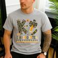 K Is For Kindergarten Teacher Coquette Bow Camo Men's Casual T-Shirt Sport Grey K Is For Kindergarten Teacher Coquette Bow Camo Men's Casual T-Shirt Sport Grey