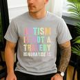 Kids AUTISM IS NOT A TRAGEDY IGNORANCE IS Proud Teacher Crew Men's Casual T-Shirt Sport Grey