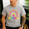 Kindergarten Rainbow Girls Boys Teacher Team Kinder Squad Men's Casual T-Shirt Sport Grey Kindergarten Rainbow Girls Boys Teacher Team Kinder Squad Men's Casual T-Shirt Sport Grey