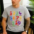 Learning Math Numbers Counting Back To School Teacher For Men Women Girls Kids Men's Casual T-Shirt Sport Grey Learning Math Numbers Counting Back To School Teacher For Men Women Girls Kids Men's Casual T-Shirt Sport Grey