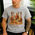Librarian Turkey Reading Book Fall Thanksgiving Teacher Book Men's Casual T-Shirt Sport Grey Librarian Turkey Reading Book Fall Thanksgiving Teacher Book Men's Casual T-Shirt Sport Grey
